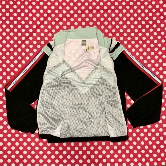 NWT Victoria’s Secret PINK Rare Windbreaker Anorak Jacket Bling Sequins XS/S - Picture 9 of 11